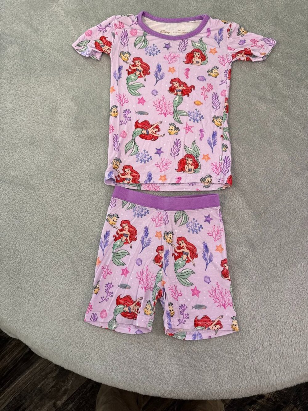 Little Sleepies Disney The Little Mermaid Pajama Set, 3T